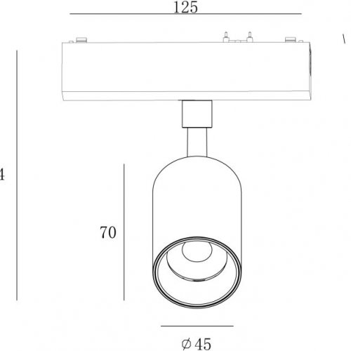 Трековый светильник SLIM SL-SLIM-SPBL-10-CCT