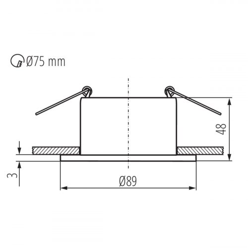 Точечный светильник Kanlux GLOZO DSO SR/B 36225
