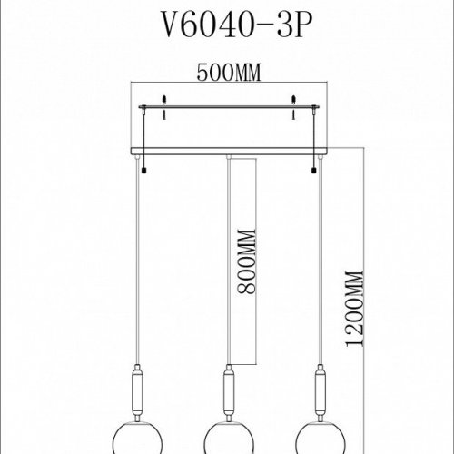 Подвесной светильник Moderli Scrumbel V6040-3P