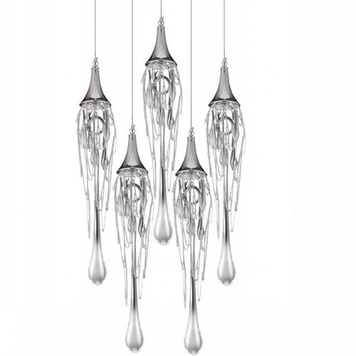 Подвесной светильник DeLight Collection Goddess Tears P68009L-5/R chrome