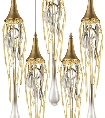 Подвесной светильник Goddess Tears P68009L-5/R gold