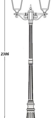 Наземный фонарь Oasis_Light FARO-FROST L 91109fLA Bl