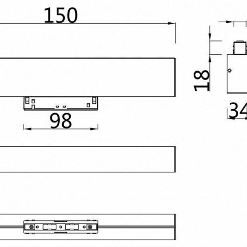 Трековый светильник Maytoni BASIS TR012-2-7W3K-W