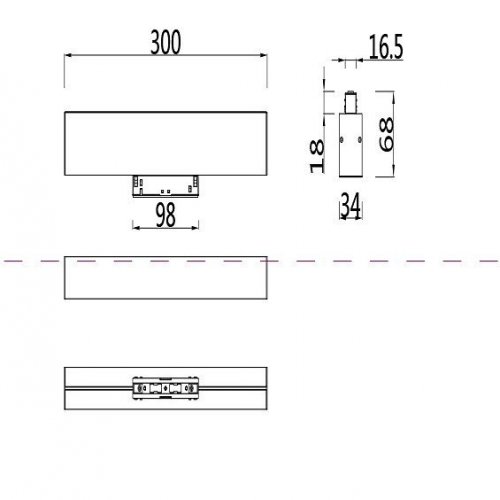 Трековый светодиодный светильник Maytoni Track lamps TR012-2-12W4K-B