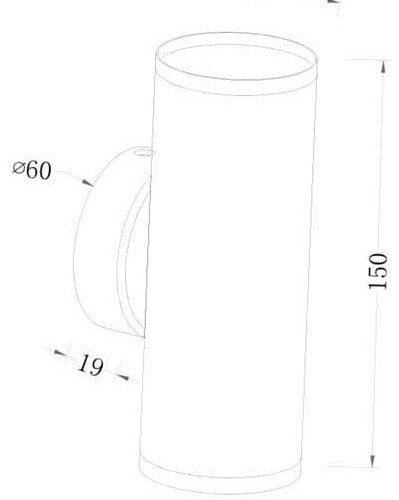 Настенный светильник Maytoni FOCUS S C068WL-02MG