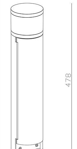 Наземный низкий светильник Deko-Light Steckdosenturm 733054