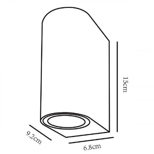 Уличный настенный светильник Arte Lamp A3102AL-2BK