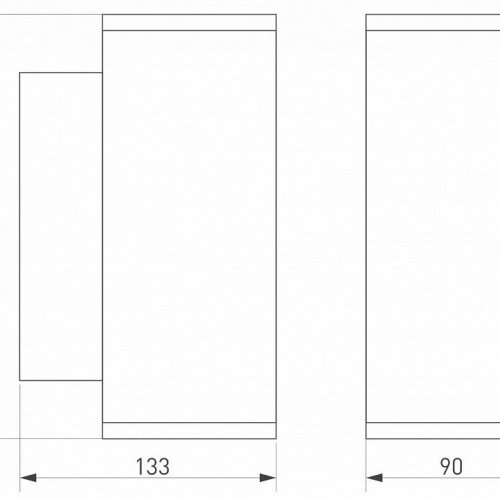 Уличный настенный светодиодный светильник Arlight LGD-Forma-Wall-Twin-R90-2x12W Day4000 037251