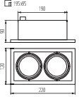 Точечные светильники Kanlux MERIL DLP-250-W 26481