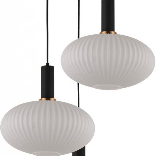 Подвесная люстра Lumina Deco Floril LDP 1216-3 WT+BK