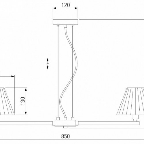 Подвесная люстра Eurosvet Peony 60136/8 хром/графит