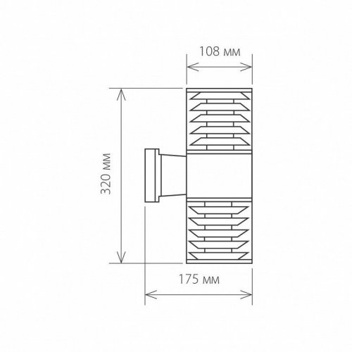 Уличный настенный светильник Elektrostandard 1407 Techno 4690389067679