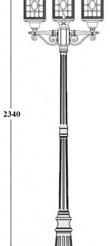 Наземный фонарь Oasis Light LONDON L 64809LB Bl