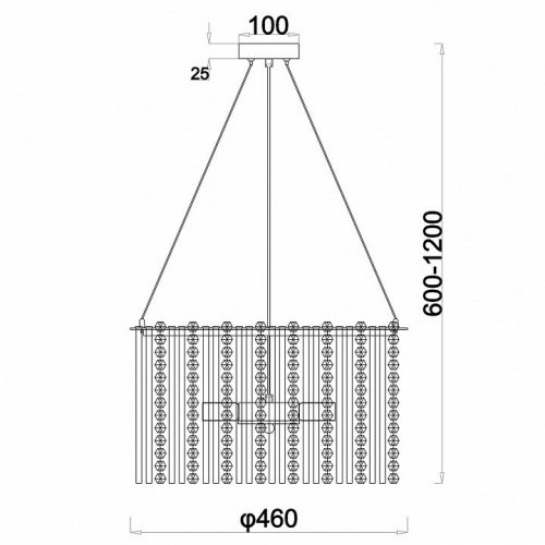 Подвесная люстра Escada ASTLEY 2104/6S