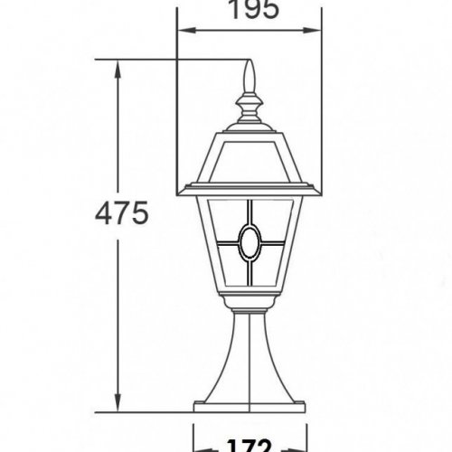 Наземный фонарь Oasis Light 91104 lgY Bl