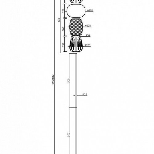 Торшер Pattern MOD267FL-L32G3K