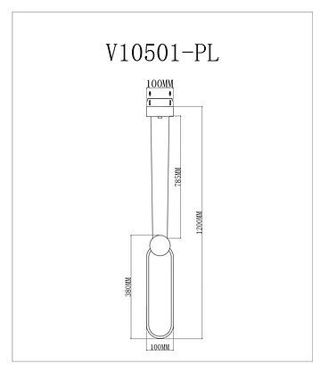 Подвесной светильник Store V10501-PL