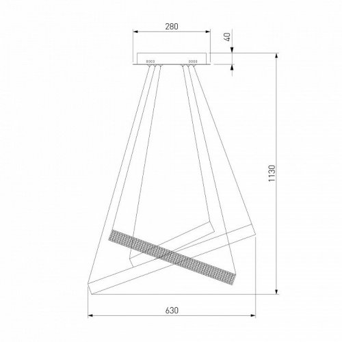 Подвесной светодиодный светильник Eurosvet Smart Posh 90276/3 хром