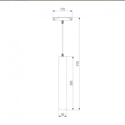 Трековый светодиодный светильник Elektrostandard Slim Magnetic 85014/01 a057202