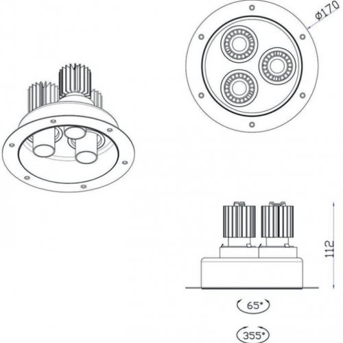 Точечный светильник Ray DL18152R9W3B