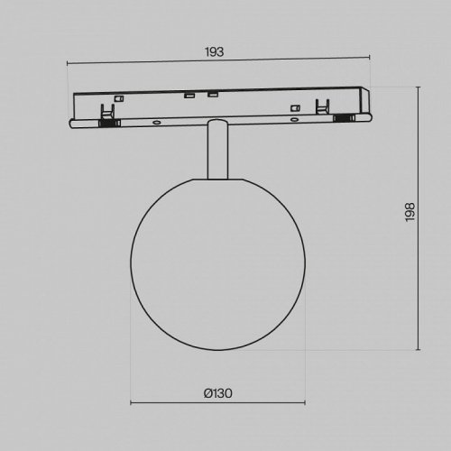 Трековый светильник Luna TR038-4-5WTW-DD-B