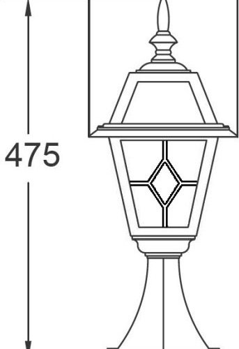 Наземный фонарь Oasis_Light FARO 91104 Bl