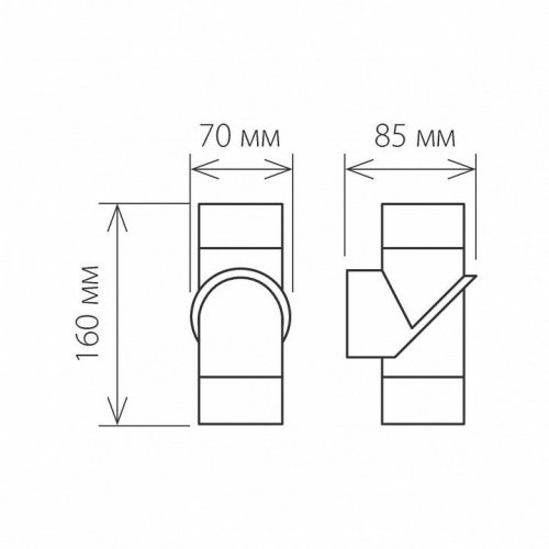 Уличный настенный светодиодный светильник Elektrostandard 1553 Techno LED Vortex 4690389106293