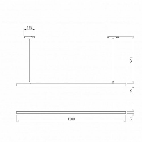 Подвесной светильник Elektrostandard Slim Magnetic a064803