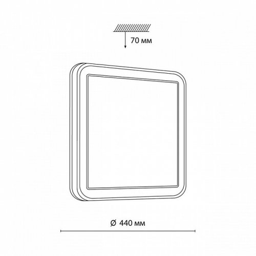 Настенно-потолочный светодиодный светильник Sonex Akuna 7621/DL