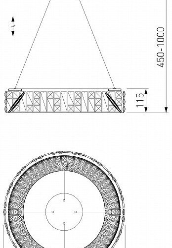 Подвесной светильник Bogate's Cliff 90373/1