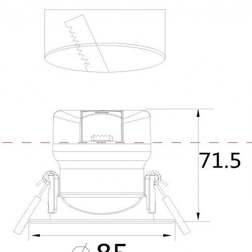 Встраиваемый светодиодный светильник Maytoni Phill DL014-6-L9W