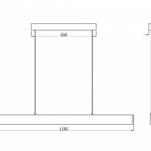 Подвесной светодиодный светильник Maytoni Step P010PL-L30B