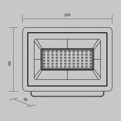 Настенно-потолочный прожектор Maytoni Flood FL001-L50B6K