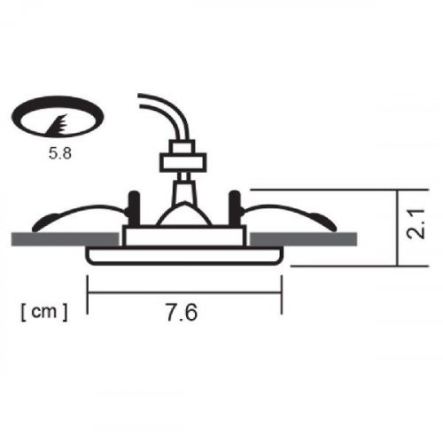 Встраиваемый светильник Arte Lamp A2103PL-1GY