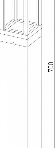 Наземный низкий светильник Elektrostandard Frame a051859