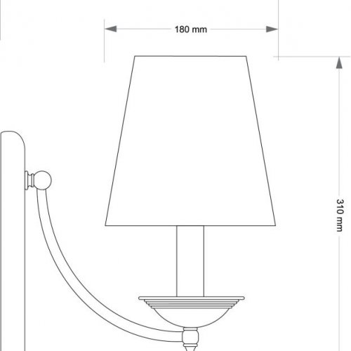 Бра San Marino Lampshade SAN-K-1(P/A)CR