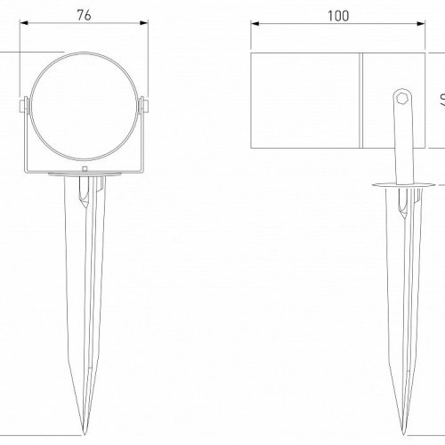 Наземный низкий светильник Elektrostandard Landscape a059011