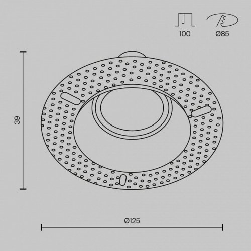 Точечный светильник Dot DL042-01-RD-B