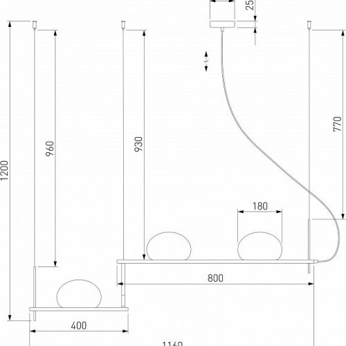 Подвесной светильник Eurosvet Stair 70145/3 белый