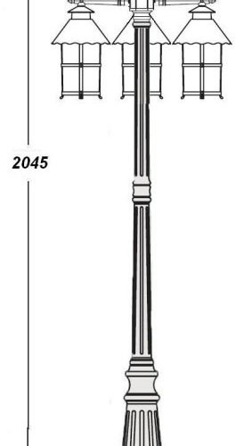 Наземный фонарь Oasis_Light CAIOR 1 81509B Gb