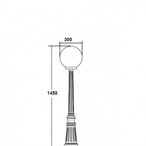 Наземный фонарь Oasis Light 88211L Bl