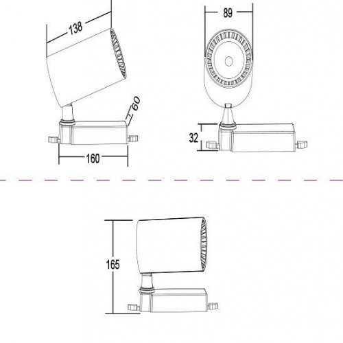 Трековый светодиодный светильник Maytoni Vuoro TR029-3-20W3K-W