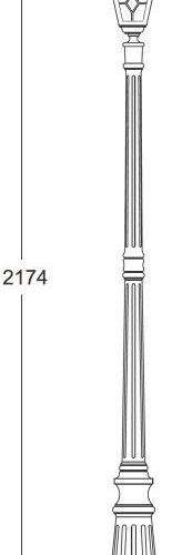 Наземный фонарь Oasis_Light FARO 91109 Bl