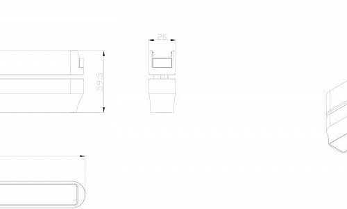 Трековый светильник AIR LINEAR DK5303-BK