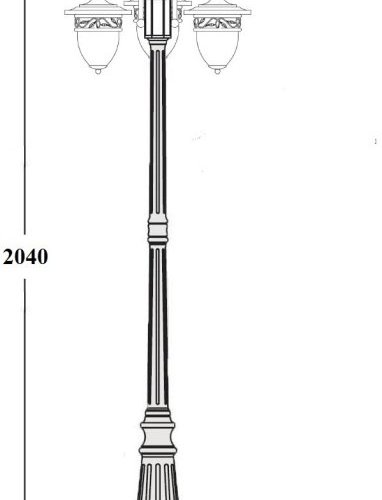 Наземный фонарь Oasis_Light KRAKOV 1 L 87209LB/18 Gb