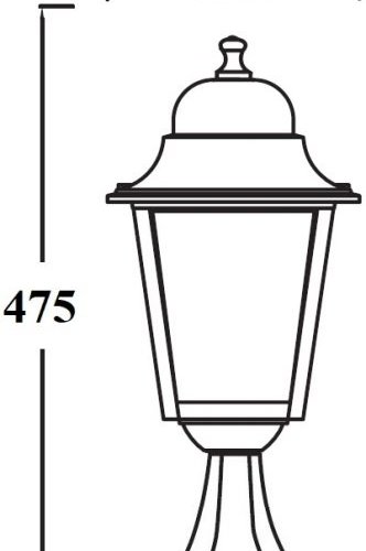 Наземный фонарь Oasis_Light QUADRO L 79904L Bl