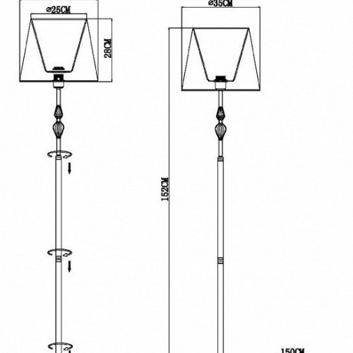 Торшер EVOLUCE Balnea SLE1116-105-01