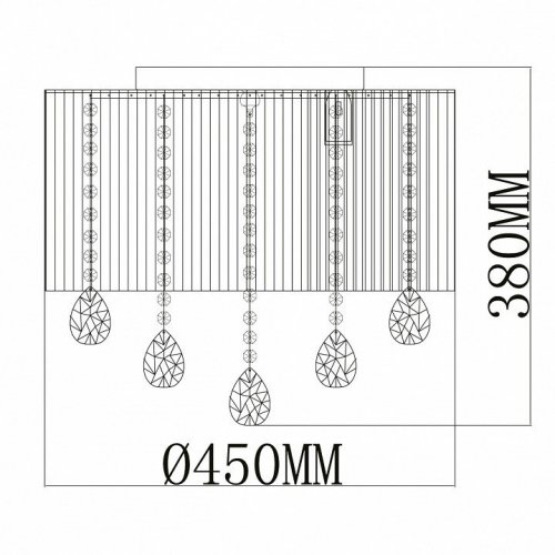 Потолочная люстра MW-Light Жаклин 465017006