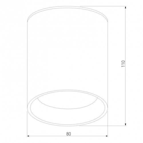 Уличный светодиодный светильник Elektrostandard Light Led 35130/H черный a056229