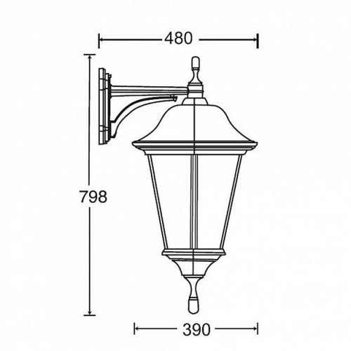 Настенный фонарь уличный Oasis Light 79826 Bl